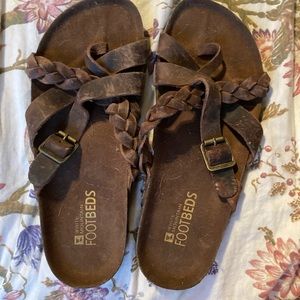 Leather Birkenstock style sandals